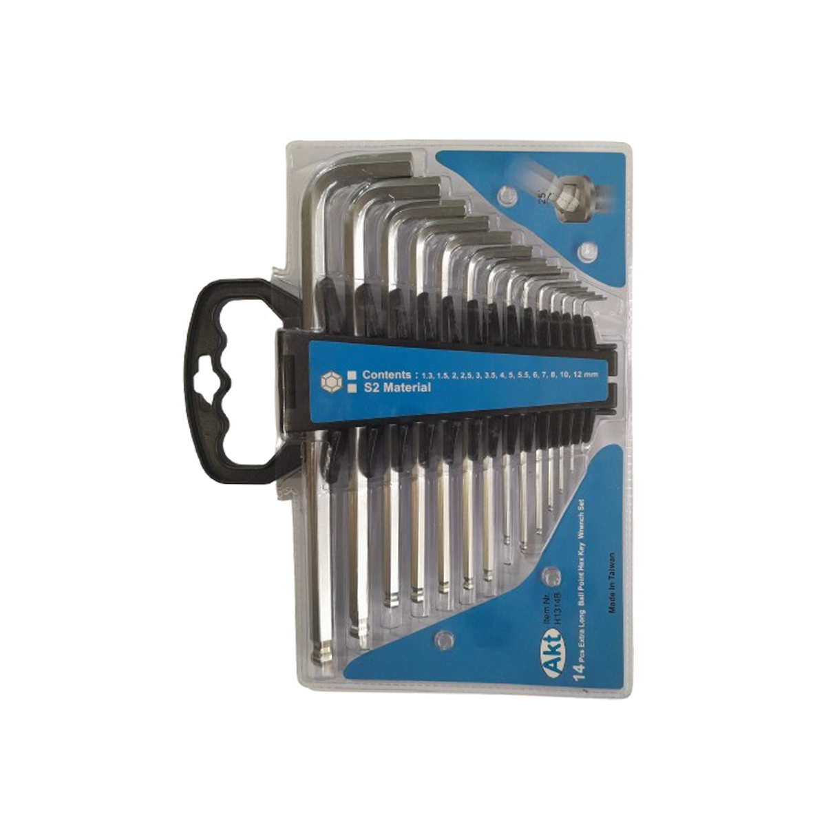 H1314Bخرید آچار آلن فوق بلند سرگرد 14 عددی AKT خرید آچار آلن فوق بلند سرگرد 14 عددی AKT