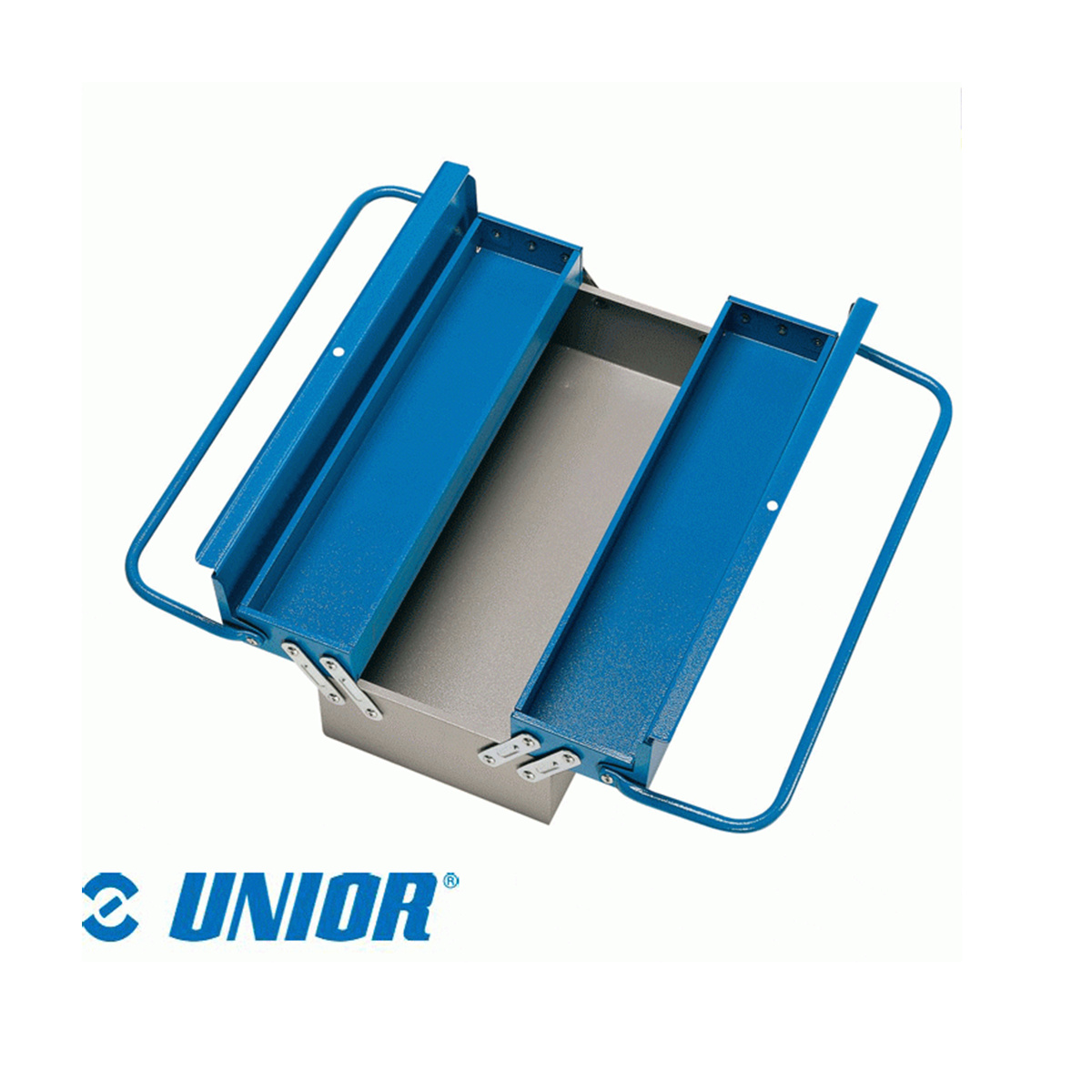 unior 914-3 جعبه ابزار فلزی دو طبقه 450 میلیمتری دو دسته UNIOR کد 914/3
